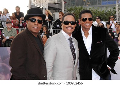 Tito Jackson With Marlon Jackson And Jackie Jackson  At The Los Angeles Premiere Of 'This Is It'. Nokia Theatre, Los Angeles, CA. 10-27-09