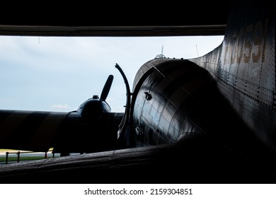 Titusville, FL - Sep 10 2021: A World War II Douglas C-47 Skytrain at the Valiant Air Command Warbird Museum