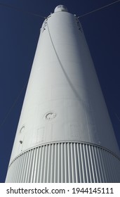 TITUSVILLE, UNITED STATES - Dec 22, 2009: The Juno II Rocket In The Rocket Garden At John F Kennedy Space Center Under A Blue Sky