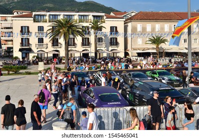 Tivat, Montenegro - June 10. 2019. Gumball 3000 Rally On Pine City Promenade