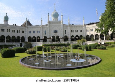 Tivoli Gardens In Copenhagen, Denmark