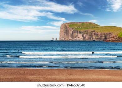 Tjornuvik Beach On Streymoy Island, Faroe Islands, Denmark. Landscape Photography