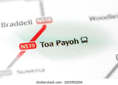 Toa Payoh Station. Singapore Metro Map.