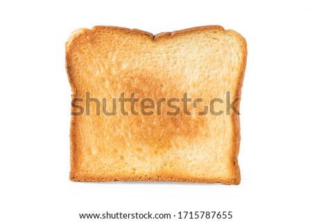 toast bread isolated include clipping path on white background stack photo