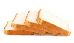 Toast Bread On White Background