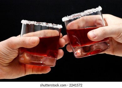 Toast with cherry brandy