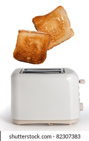 Toast Popping Out Of A Toaster