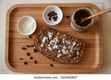 Toast With Vanilla Coffee Almond Butter 