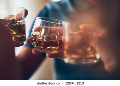 A toast with whiskey