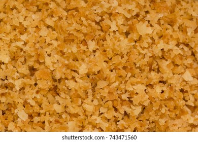 Toasted Coconut Flakes Pattern Background.