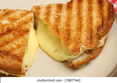 Toasted Sandwich With Melted Cheese.