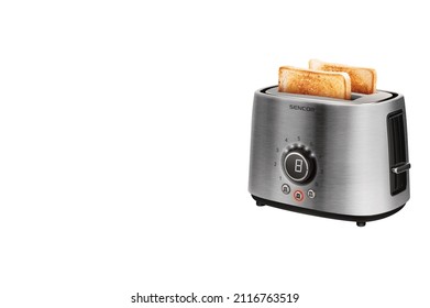 toaster with 2 toasted bread slices