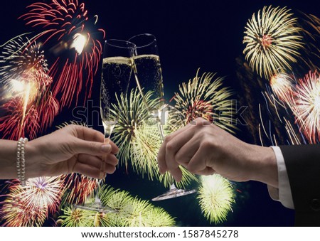 Similar – Feuerwerk Umwelt Natur