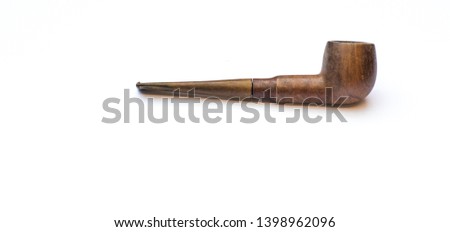 Tobacco Pipe isolated on a white background 
