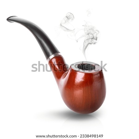 Tobacco pipe isolated on a white background