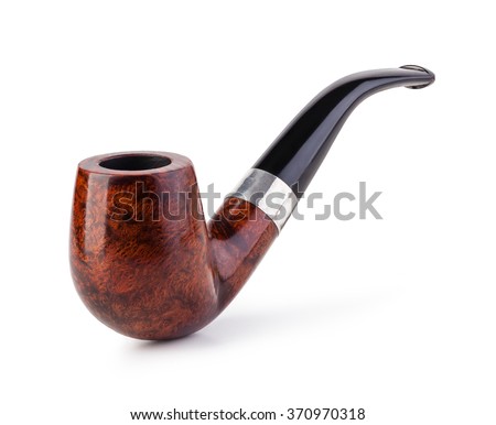 tobacco pipe on a white background