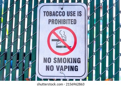 Tobacco Use Prohibited No Smoking No Stock Photo 2156962863 | Shutterstock