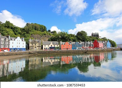 Tobermory town, capital of the Isle of Mull in the Scottish Inner Hebrides, Scotland, United Kingdom, Europe