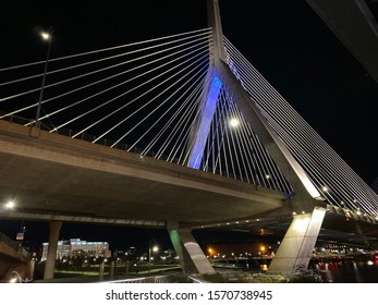 Tobin Bridge On A Cold Boston Night