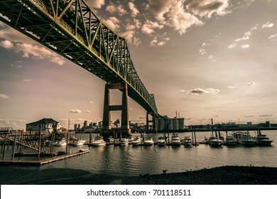 Tobin Bridge From Underneath