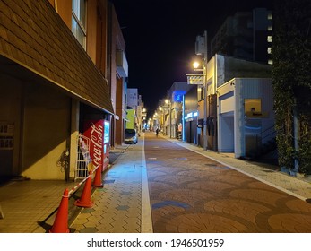 Tochigi, Japan - February , 2021 2 : Shopping Street In The City.