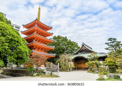 Tocho-ji temple or Fukuoka Giant Buddha temple in Fukuoka, Japan. - Shutterstock ID 363803615