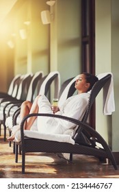 Today Is For Being Pampered. Shot Of A Beautiful Young Woman At The Beauty Spa.