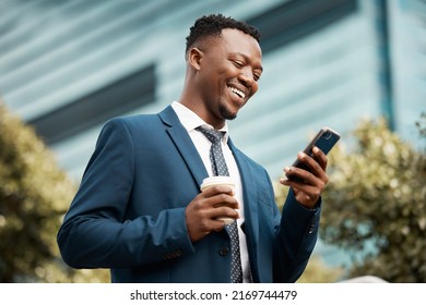 Today is a good day for a great day. Shot of a content businessman using his smartphone to send a text while in the city. - Powered by Shutterstock