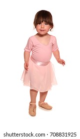 Toddler In Ballet Outfit For Dance Class