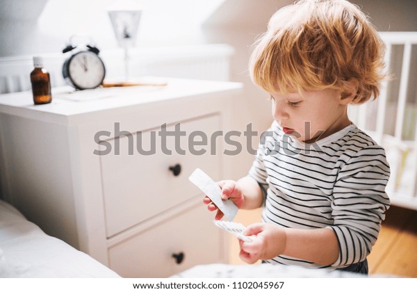 Toddler Boy Dangerous Situation Home Stock Photo Edit Now 1102045967