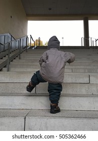 Toddler Climbing Stairs