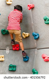 Toddler Kid Rock Climbing