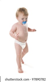 Toddler learning to walk