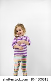 Toddler Wearing Mismatched Clothes