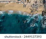 Todos Santos baja california sur pacific ocean beach aerial panorama landscape view