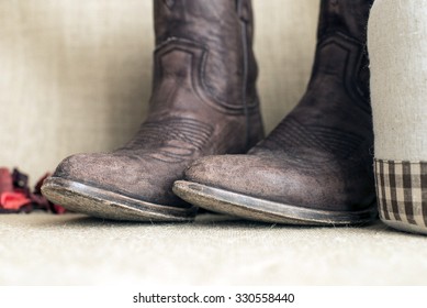 Toes Brown Cowboy Boots Vintage Look Stock Photo 330558440 | Shutterstock