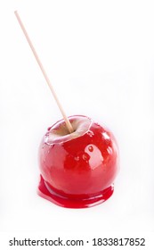 Toffee Apple Isolated On White Background