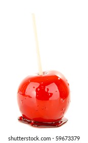 Toffee Apple Isolated On White