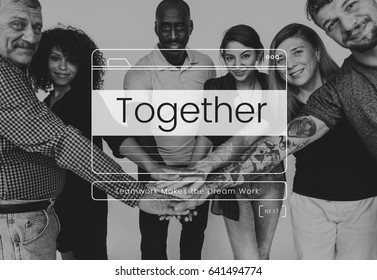 Together Teamwork Message Box Window Graphic