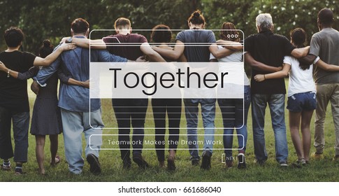 Together Teamwork Message Box Window Graphic