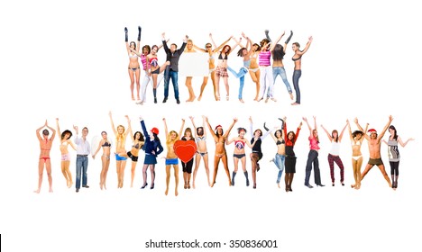 Together we Celebrate Big Group  - Shutterstock ID 350836001