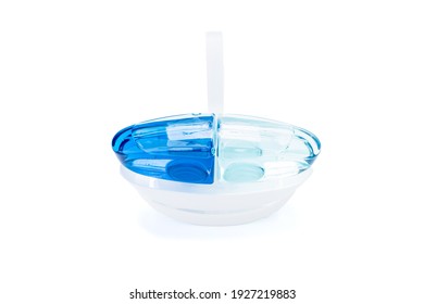 Toilet Cleaner Gel Applicator And Air Freshener Isolated On White Background. Wc Hygiene Tool Cut Out.