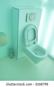 toilet (lavatory, w.c.; public convenience) - Shutterstock ID 3268798