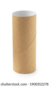Toilet paper cores on a white background. Recycling image