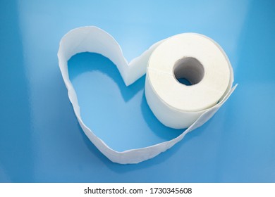 Toilet Paper Forms A Heart 