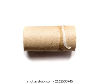 Pink Toilet Paper Isolated From Background Stock Photo - Download