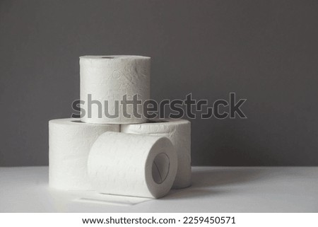 Toilet paper rolls. Hygienic 3-layer toilet paper with fragrance. Softness and tenderness for the skin.
