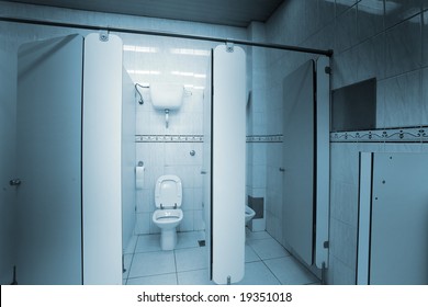 Toilet In A Public Restroom