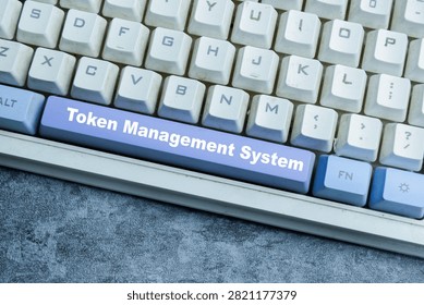 Token management system on the button keyboard.