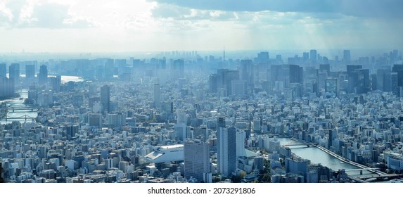 Tokyo City Scape In Japan.